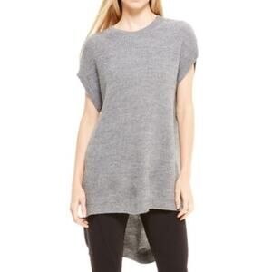 Pure DKNY Gray Sleeveless Tunic Sweater